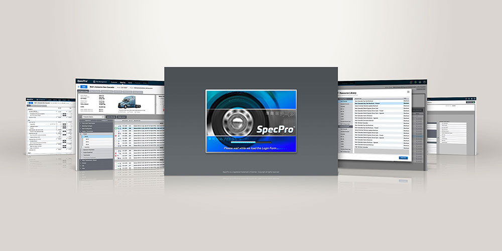 SpecPro user interface