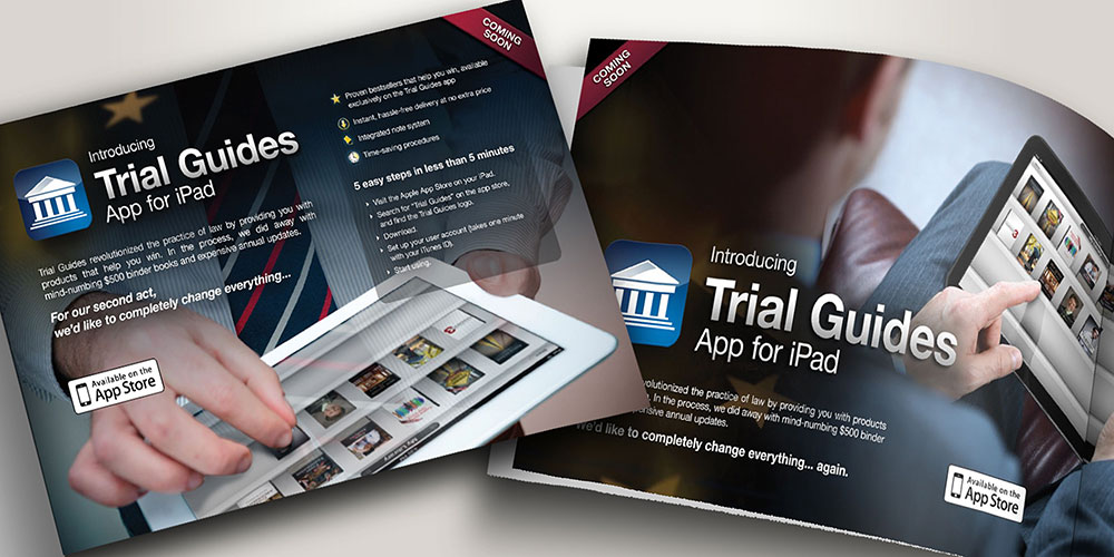 Trial Guides iPad app advertisements